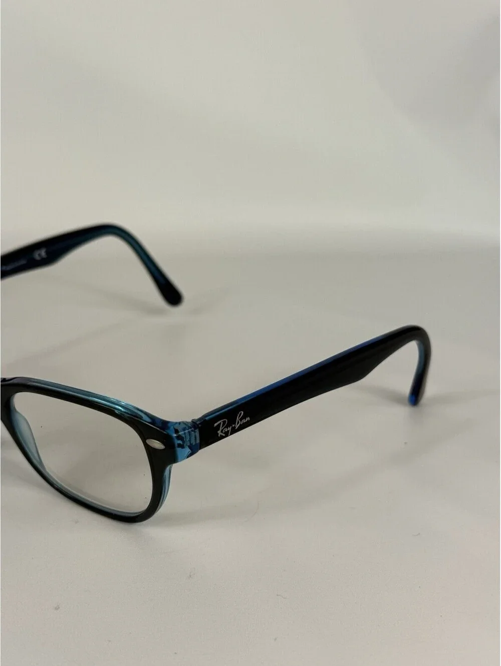 Ray-Ban RB 1555 3667 Eyeglasses Frames Only Youth Blue Full Rim 48-16-130